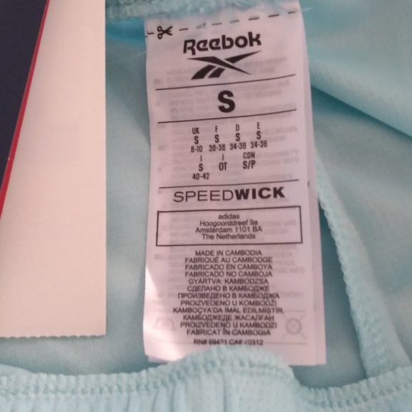 🆕Reebok Women's Training Essentials Workout Knit Poly Shorts, Blue Digital Glow - Picture 6 of 8